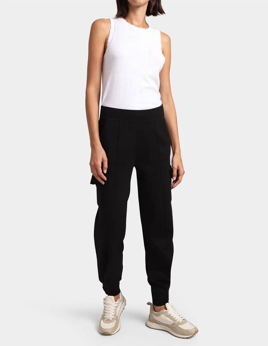 Minnie Rose - Cotton Blend Pleated Snap Leg Pant