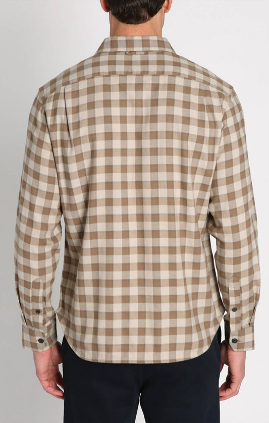 Jachs New York - Manor 6oz Stretch One Pocket Flannel Shirt