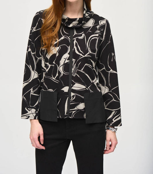 Joseph Ribkoff - Cowl Neck Bohemian Blouse