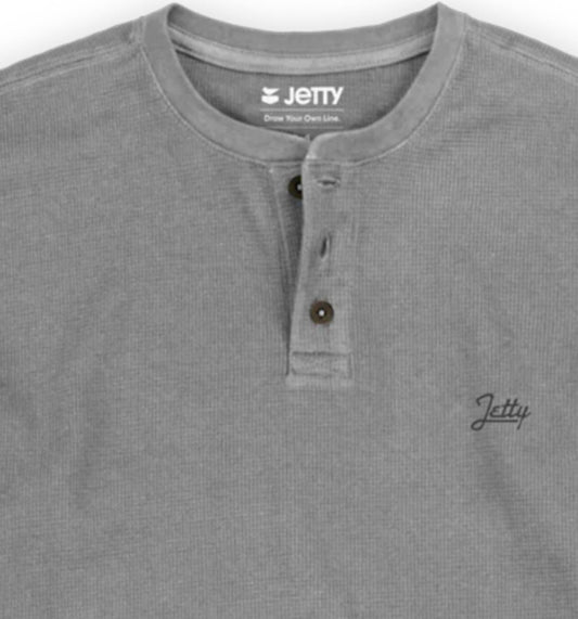 Jetty - Men's Seabed Waffle Knit Henley Sweater