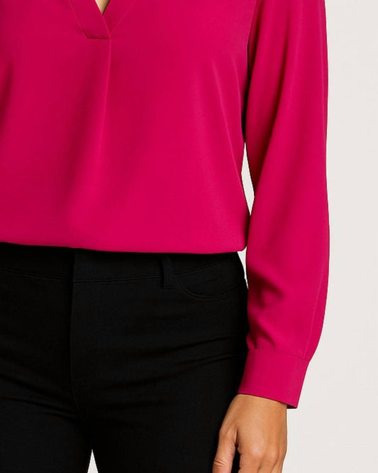 Frank Lyman - V Neck Woven Top