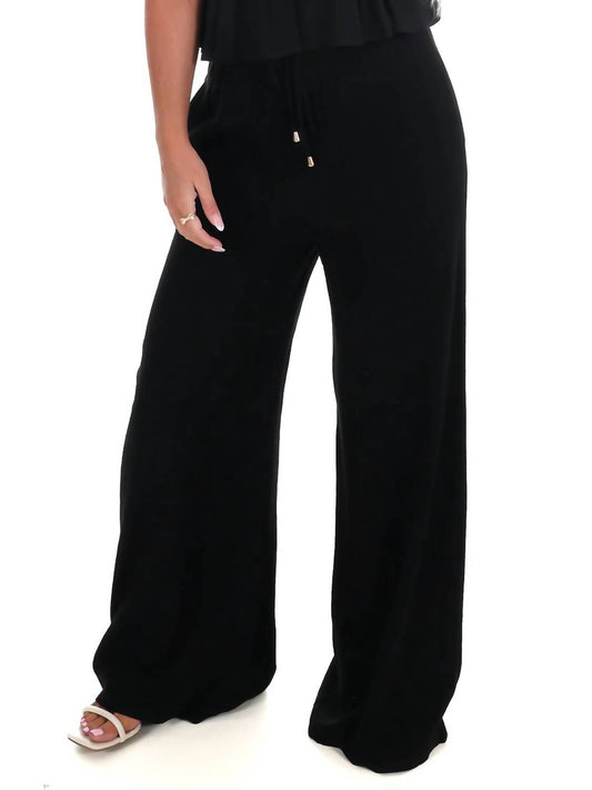 Adriana Contreras - Little Luxuries Linen Wide Leg Pants - Plus