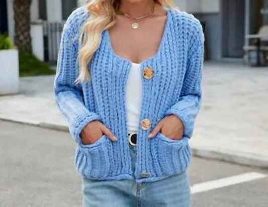 Masyal - Caroline Casual Thick Solid Knitted Cardigan