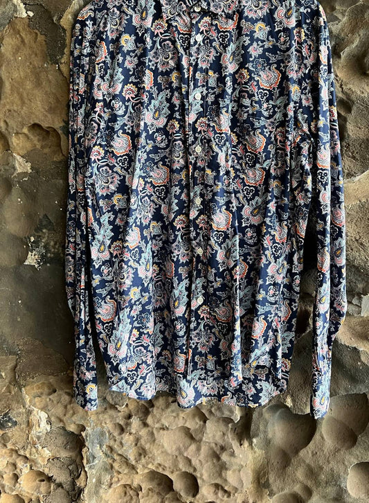 Hartford - Men's Bandana Print Long Sleeve Shirt