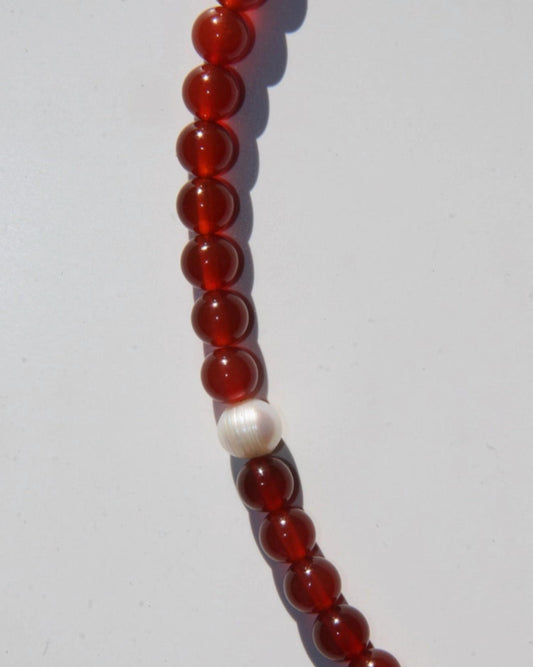 By Orly - Women's Carnelian Beaded Necklace