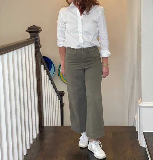 Oat New York - High Rise Clean Wide Leg Crop Pants