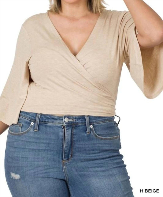 Zenana - Luxe Rayon Wrapped Cropped Cardigan