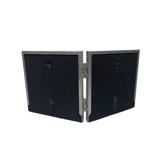 Creative Gifts International - Hinged Baby Frame with Teddy Bear Design - 3" x 3" Photo