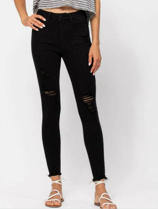 Judy Blue - High-waist Skinny Destroyed Jeans