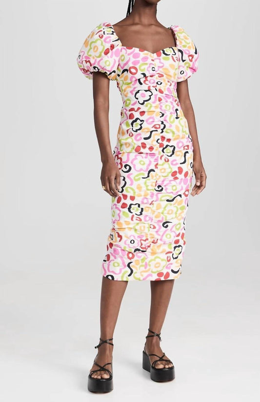 Rhode - Tessa Painted Bloom Midi Dress