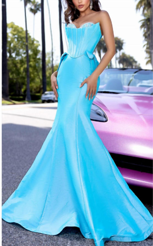 Portia&Scarlett - Mermaid Gown With Detachable Side Bows