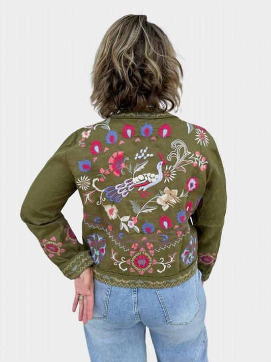 Johnny Was - LINEN BOLERO JACKET GLORIA