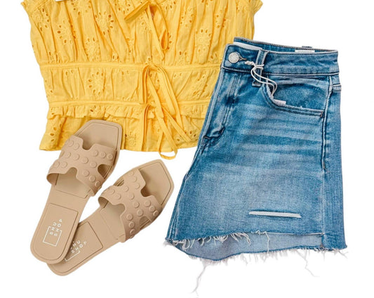 Entro - Women's You Are A Babe Eyelet Blouse