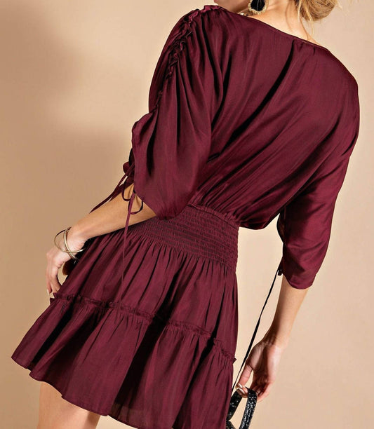 Kori - Dolman Sleeve Smocked Dress