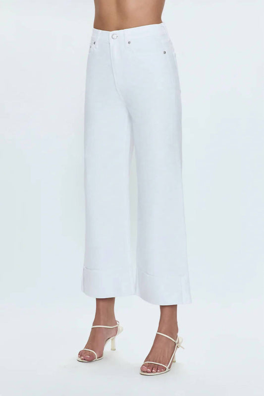 Pistola - Lana High Rise Ultra Wide Leg Crop With Cuff Jeans