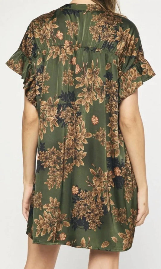Entro - Satin Print Dress