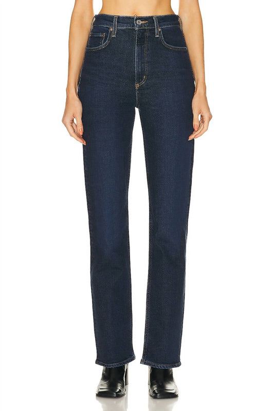Agolde - High Rise Stove Pipe Soft Stretch Skinny Jeans