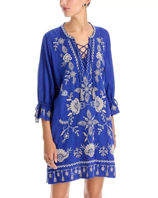 Johnny Was - TIE FRONT KIMONO SLEEVE DRESS (SLIP) ALBA
