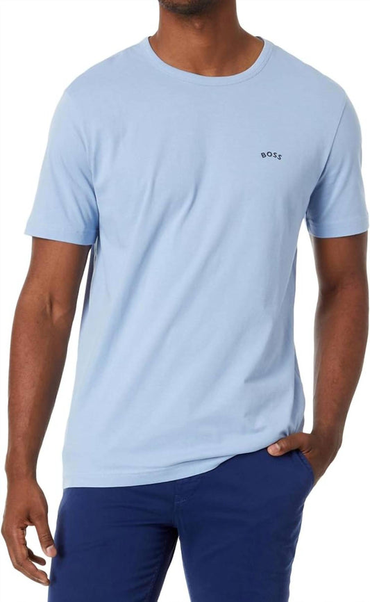 Hugo Boss - Men's Contrast Curve Logo Short-sleeve Cotton T-shirt