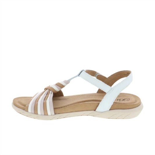 Biza - Women's Kate Leather Stretch T-strap Sandal