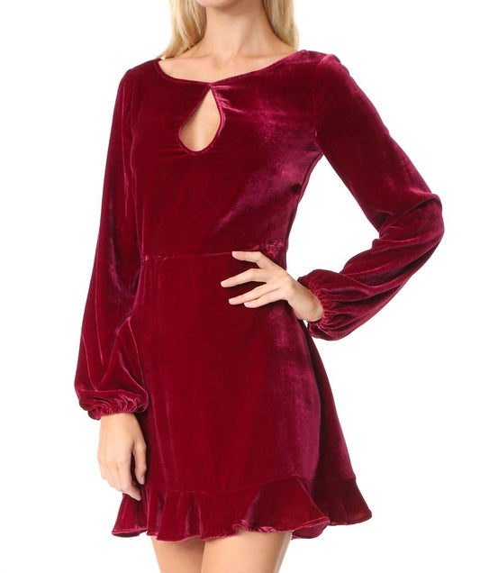 For Love & Lemons - Velvet Mini Dress