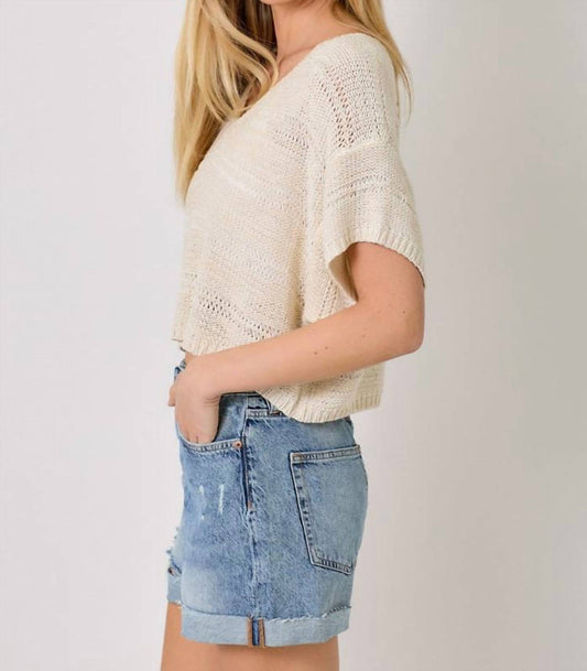 Mystree - Relaxed Pullover Knit Sweater