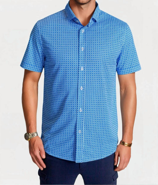Buki - Castille Check Short Sleeve Tech Shirt