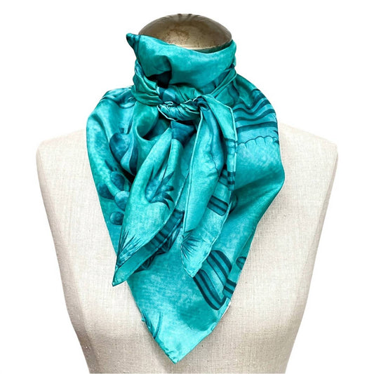 Wyoming Traders - Unisex Southwest Cactus Wild Rag Scarf