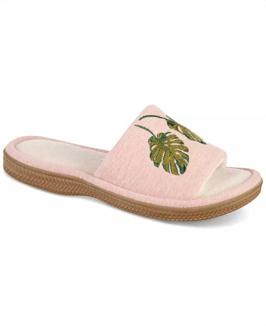 Isotoner - Women's Microterry Staycation Slide With Enhanced Heel Cushion
