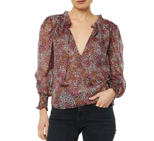 Misa Los Angeles - Siena Autumn Leaves Ditsy Top