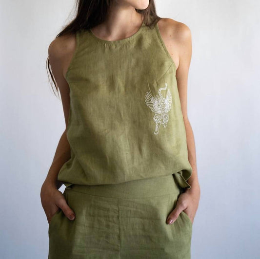 Las Sureñas - Linen Tank Top