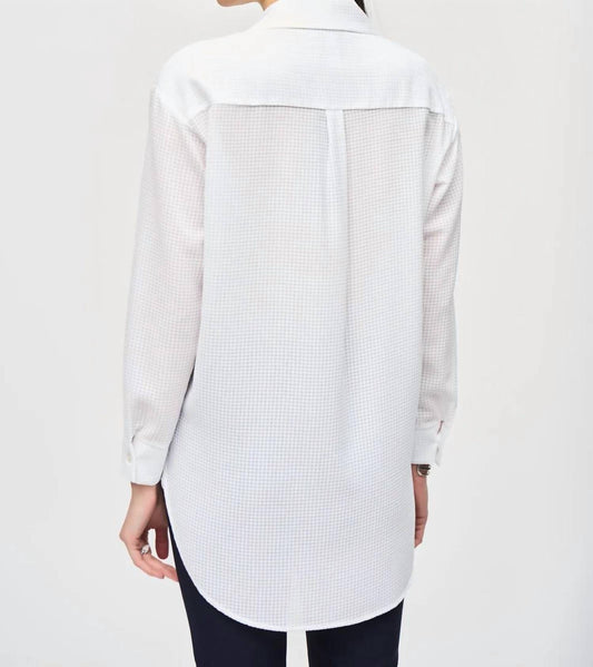 Joseph Ribkoff - Textured Button Blouse