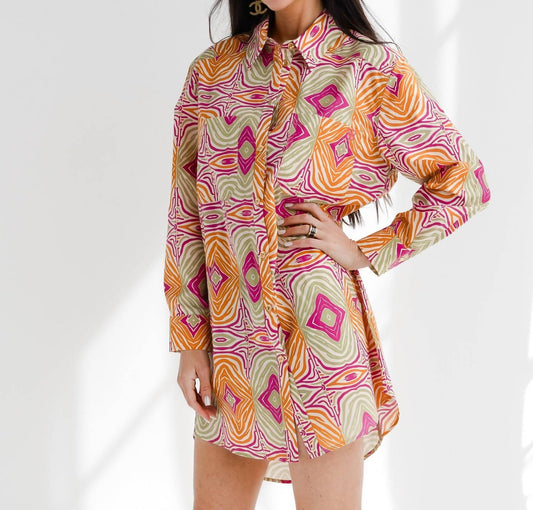 Care Tucker - Preslie Poplin Shirt Dress - Mesmerized