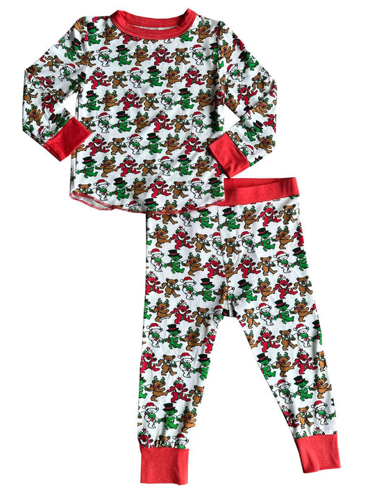 Rowdy Sprout - Kids Grateful Dead Holiday Bamboo Thermal Set