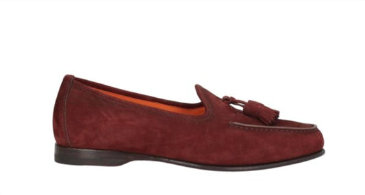 Santoni - Mens Andrea Tassel Suede Loafers