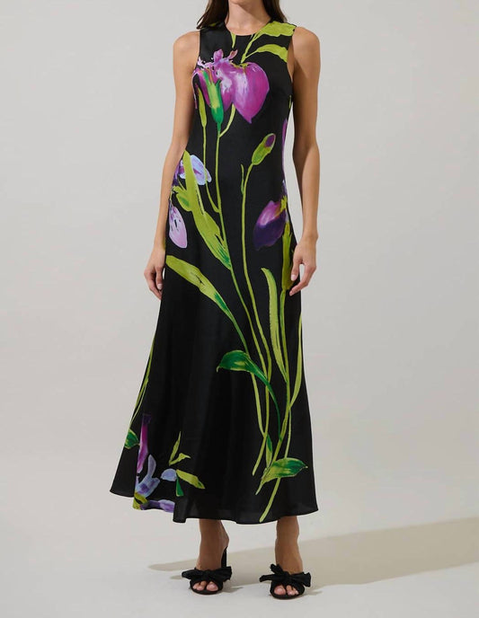 Sugarlips - Varkey Floral Satin Dress