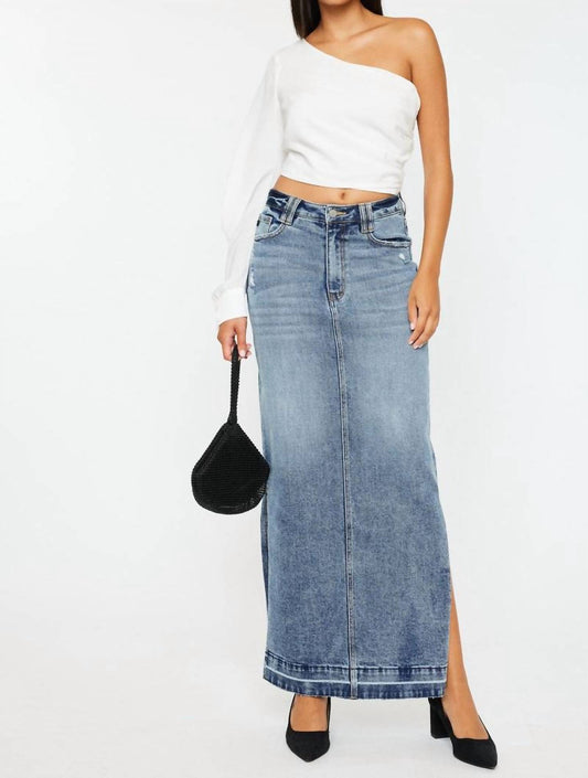 Kancan - Kan Can Side Slit Maxi Skirt