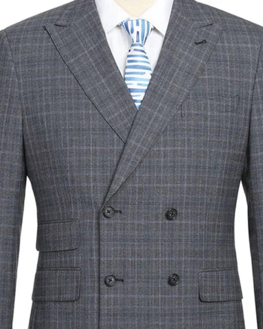 English Laundry - Men's Slim Fit Double Breasted Suit