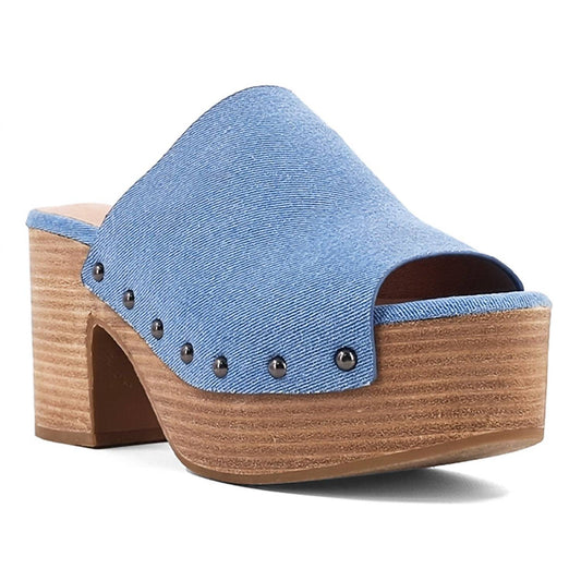 Shu Shop - Gina Studded Platform Block Heel Clogs