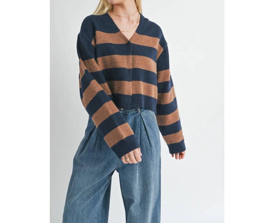 Sage The Label - Liana Bold Stripe Cardi Sweater