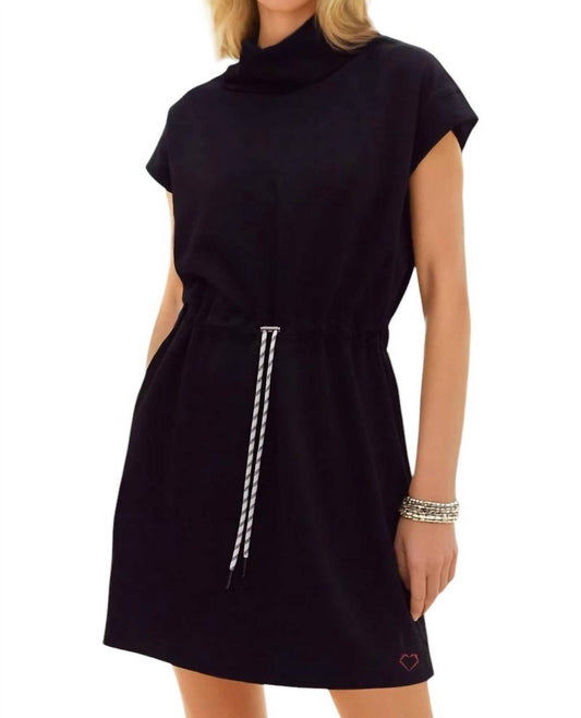 Entro - Gloria Folded Neck Drawstring Dress