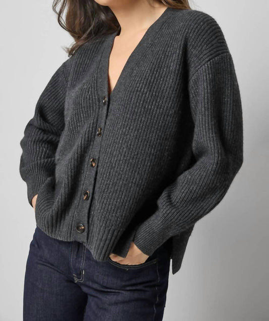 Lilla P - Relaxed Side Vent Cardigan