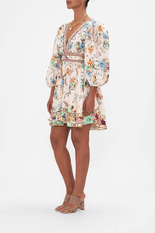 Camilla - Blouson Flared Dress