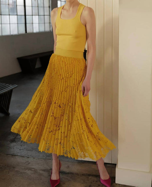 Le Superbe - Sunflower Pleated Skirt