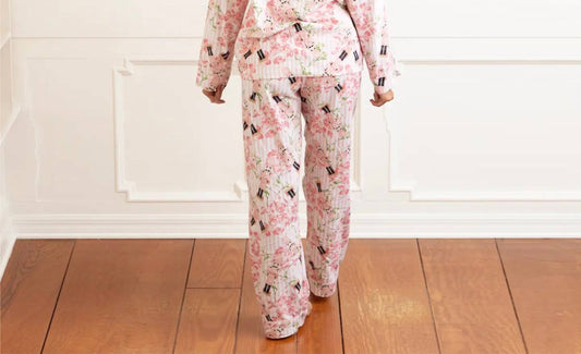 8 Oak Lane - Women's Nutcracker Rose Flannel Pj Set