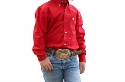 Cinch - Boy's Long Sleeve Western Shirt