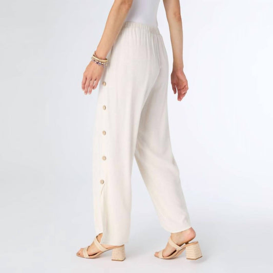 Coco + Carmen - Remi Pant with Side Button Detail - Plus Size