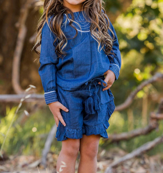 Guadalupe Design - Melina Denim Top