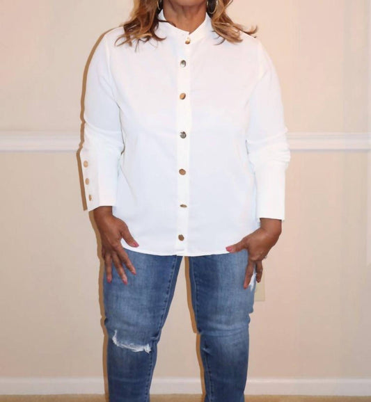 Cezele - Mara Gold Button Blouse