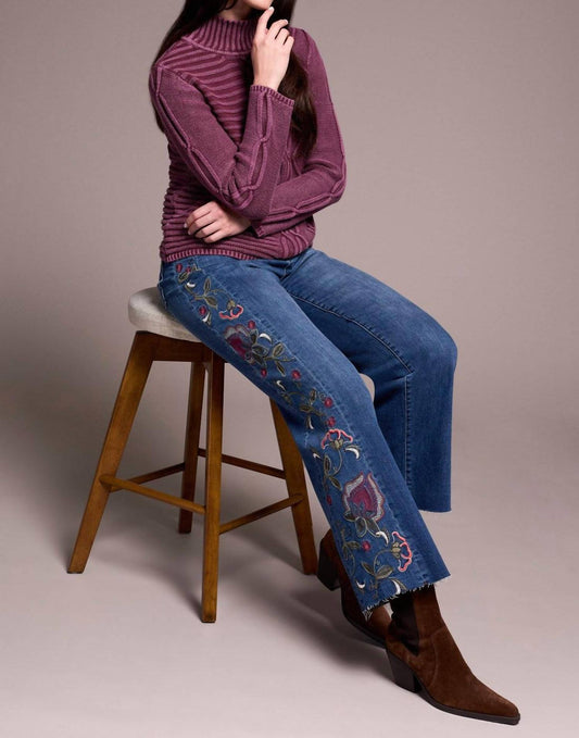 Tribal - Vintage Wash Mock Neck Sweater